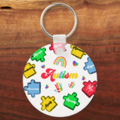 autism (3 キーホルダー (正面)