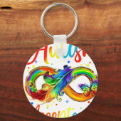 autism acceptanc キーホルダー (正面)