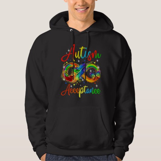autism acceptanc パーカ (正面)