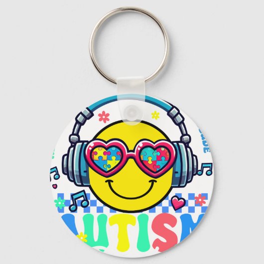 autism acceptance (2 キーホルダー (正面)