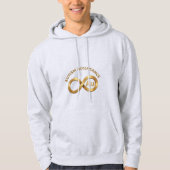 Autism Acceptance Au Gold Infinity Symbol  パーカ (正面)