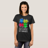 Autism Acceptance Different Not Damaged Tシャツ (正面フル)
