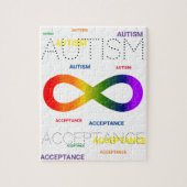 Autism Acceptance infinity dots Puzzle ジグソーパズル (縦)