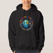 autism acceptance smiley  パーカ (正面)