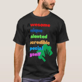 Autism Acronym Tシャツ (正面)