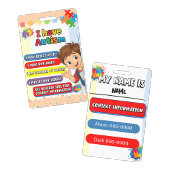 Autism Alert Nonverbal Autistic Contact バッジ