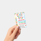 Autism Alert Nonverbal Autistic Contact Badge バッジ (Handheld)