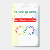 Autism Alert Nonverbal Autistic ID Badge バッジ (裏面)