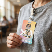 Autism Alert Photo ID Badge–Personal Safety バッジ