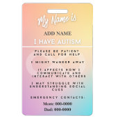 Autism Alert Photo ID Badge–Personal Safety バッジ