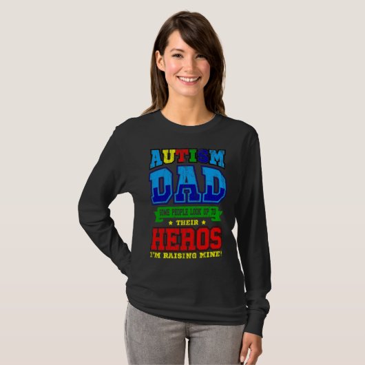 Autism Asperger Father S Day Dad World Autism Day Tシャツ (正面フル)