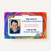 Autism Assistance Identification Card バッジ (正面)