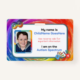Autism Assistance Identification Card バッジ