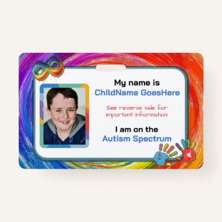 Autism Assistance Identification Card バッジ