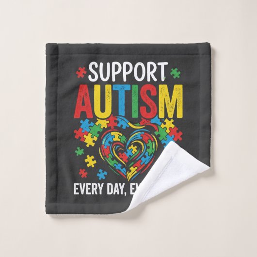 Autism awareness ウォッシュタオル (ウォッシュタオル)