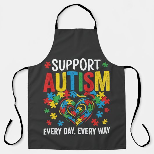 Autism awareness エプロン (正面)