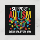 Autism awareness エンクロージャーカード (裏面)