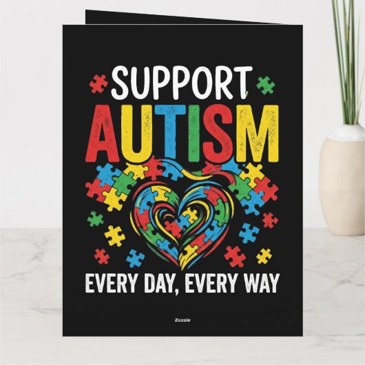 Autism awareness カード (裏面)