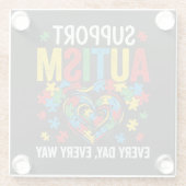 Autism awareness ガラスコースター (裏面)