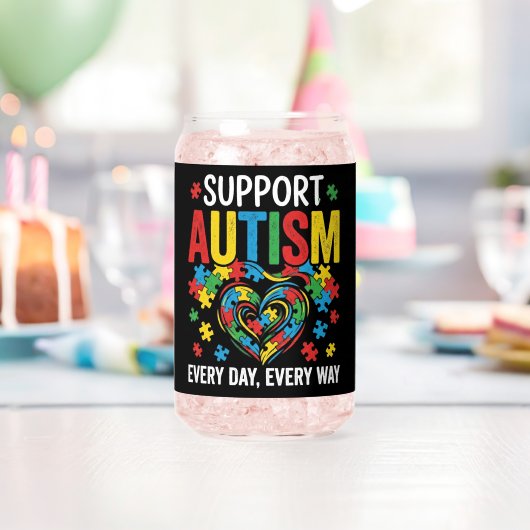 Autism awareness ガラス缶 (インサイチュ (バースデー))