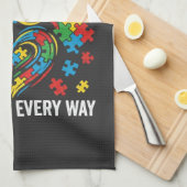 Autism awareness キッチンタオル (四つ折り)