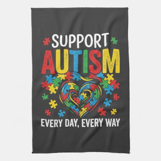 Autism awareness キッチンタオル (縦)