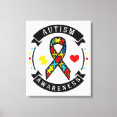 Autism Awareness キャンバスプリント (正面)