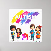 Autism Awareness  キャンバスプリント (正面)