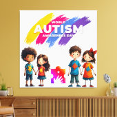 Autism Awareness  キャンバスプリント (インサイチュ (リビング))