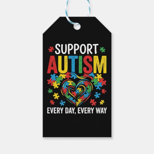 Autism awareness ギフトタグ (正面)