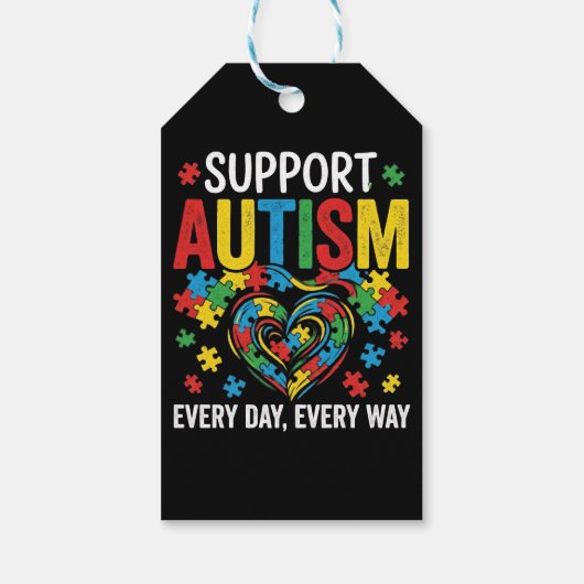Autism awareness ギフトタグ (裏面)