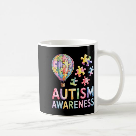 Autism awareness  コーヒーマグカップ (右)
