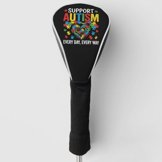 Autism awareness ゴルフヘッドカバー (正面)