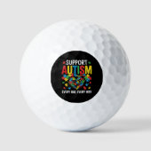 Autism awareness ゴルフボール (正面)