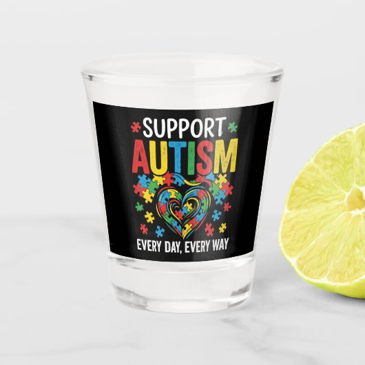 Autism awareness ショットグラス (正面)
