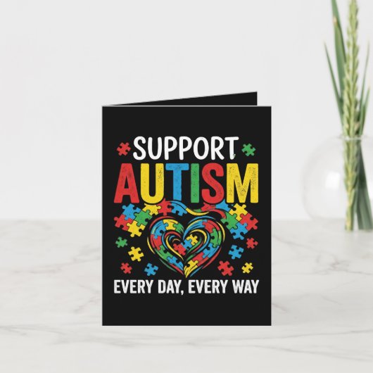 Autism awareness シーズンカード (正面)