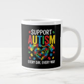 Autism awareness ジャンボコーヒーマグカップ (右)
