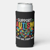Autism awareness スリム缶クーラー (Seltzer正面)