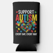 Autism awareness スリム缶クーラー (裏面)