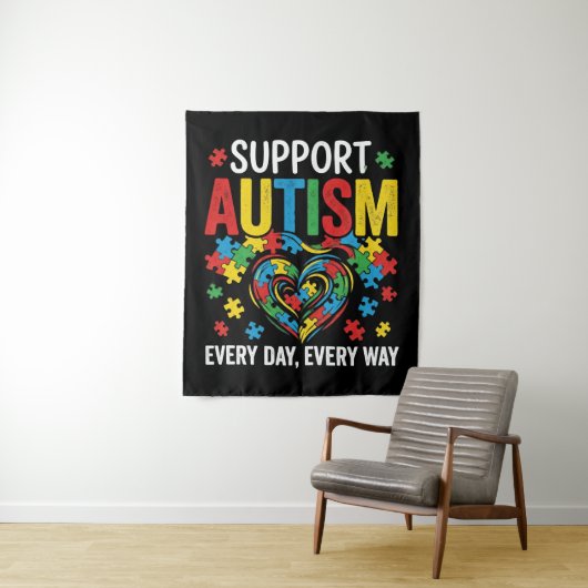 Autism awareness タペストリー (インサイチュ)