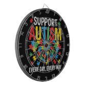 Autism awareness ダーツボード (正面左)