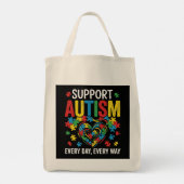 Autism awareness トートバッグ (裏面)