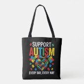 Autism awareness トートバッグ (裏面)