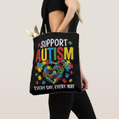 Autism awareness トートバッグ (クローズアップ)
