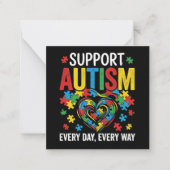 Autism awareness ノートカード (正面)