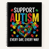 Autism awareness ノートブック (正面)