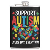 Autism awareness フラスク (正面)
