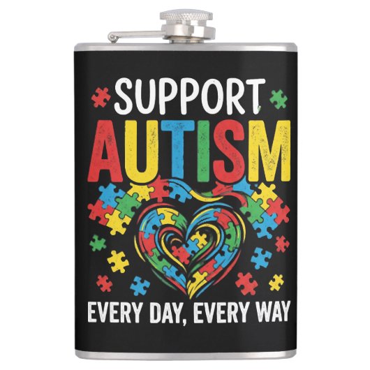 Autism awareness フラスク (正面)
