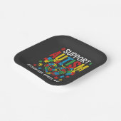 Autism awareness ペーパープレート (傾斜あり)