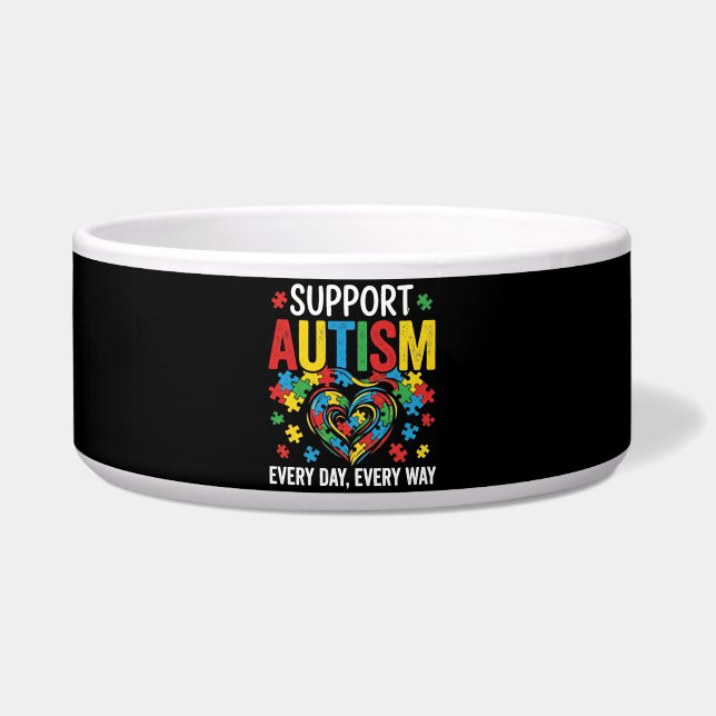 Autism awareness ボウル (正面)